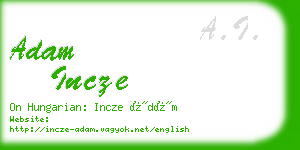 adam incze business card